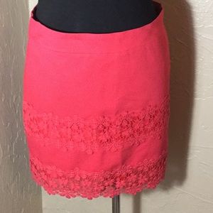 J Crew skirt coral pink